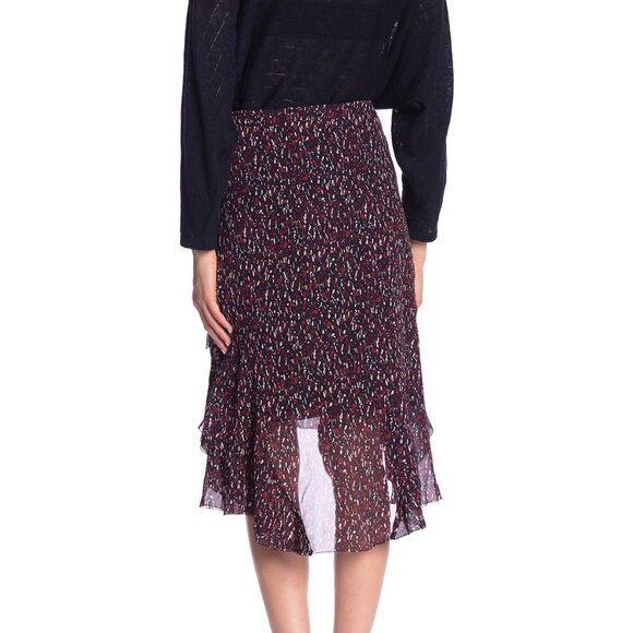 NWT Joie 100% Silk Ruffled Skirt | Flowy for Parties & Events - Picture 11 of 13